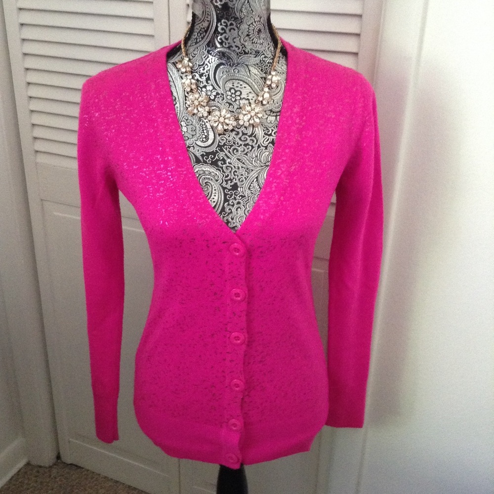 Y2K DOLLED UP PINK CARDIGAN S